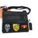 Сумка через плече 30&times;24 см Cordura Rip Stop з VELCRO-панеллю, 4 кишені, чорна DTH-392019 фото 9
