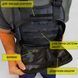 Нагрудна сумка-жилет 30&times;20&times;8 см Cordura 1000D чорна MOLLE, 3 кишені, чорна MKI-283987 фото 4