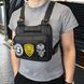 Нагрудна сумка 30&times;20&times;8 см Cordura 1000D чорна MOLLE VELCRO, 5 кишень, чорна NYR-562398 фото 3