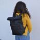 Міський рюкзак Roll Top 58&times;26&times;15 см Cordura 1000D чорний з відділенням для ноутбука, чорний RLT-392098 фото 3
