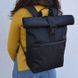 Міський рюкзак Roll Top 58&times;26&times;15 см Cordura 1000D чорний з відділенням для ноутбука, чорний RLT-392098 фото 1